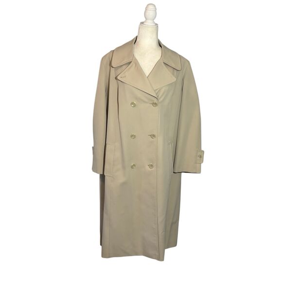 Forecaster of Boston Jackets & Blazers - Vintage Forecaster of Boston tan double breasted trench coat - XL